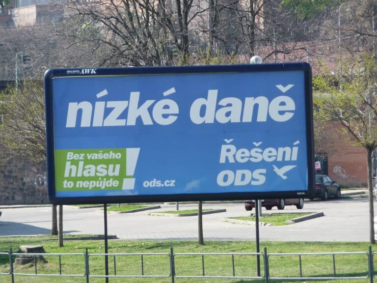 Czech legislative election 2010 ODS billboard Brno 2